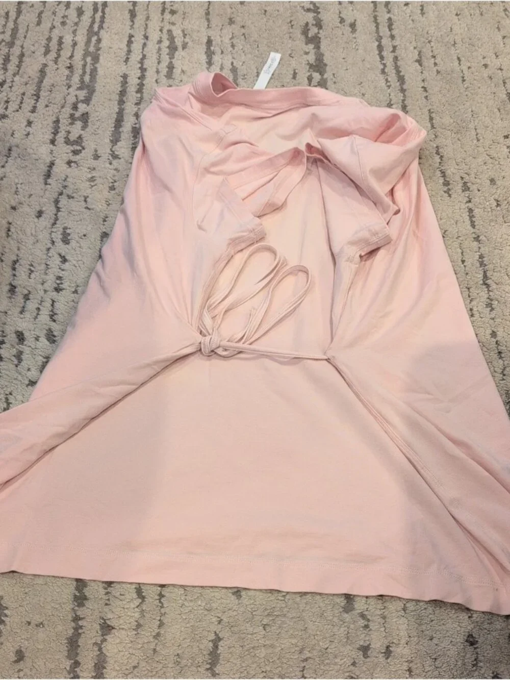 Lululemon Side Tie V-Neck T-Shirt Pink Mist